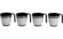 Ensemble De Vaisselle En Mélamine Granite Flamefield 12-pcs Gris -Cuisine Extérieure Boutique 260345 1856749 1