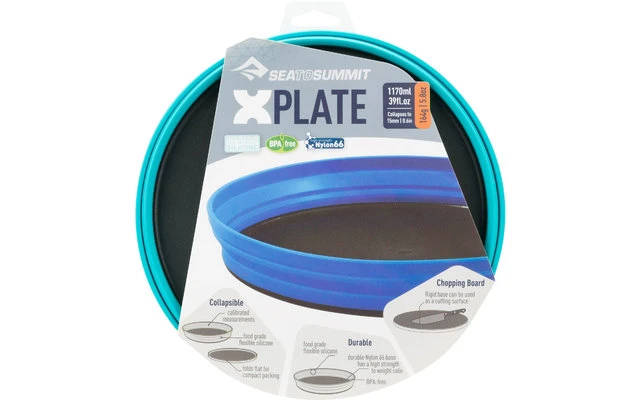 Sea To Summit X-Plate Assiette à Soupe Pliable 1.170 Ml Bleu Pacifique. 8 Sea To Summit X-Plate Assiette à Soupe Pliable 1.170 Ml Bleu Pacifique. – Image 6