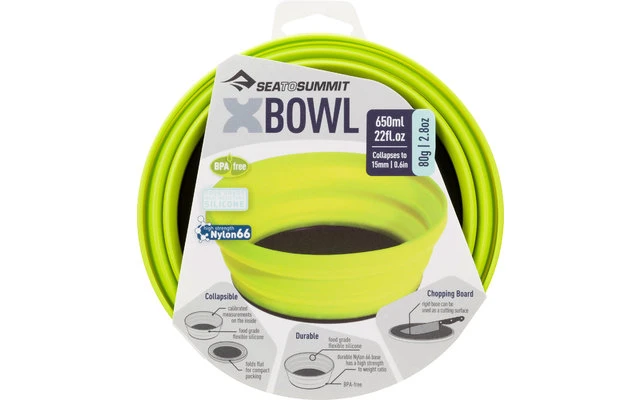 Sea To Summit X-Bowl Bol Pliable Gris Clair 650 Ml 4 Sea To Summit X-Bowl Bol Pliable Gris Clair 650 Ml – Image 2