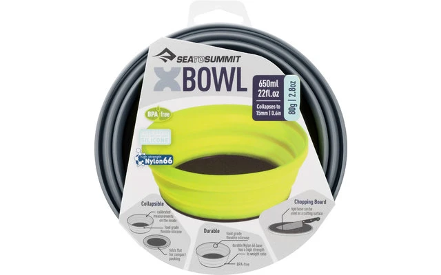 Sea To Summit X-Bowl Bol Pliable Gris Clair 650 Ml 7 Sea To Summit X-Bowl Bol Pliable Gris Clair 650 Ml – Image 5
