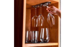 Silwy Barre Magnétique En Métal 25 Cm Avec Revêtement En Cuir Bleu -Cuisine Extérieure Boutique 336500 2618273 1