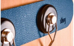 Silwy Barre Magnétique En Métal 25 Cm Avec Revêtement En Cuir Bleu -Cuisine Extérieure Boutique 336866 2618228 1