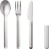 Mepal Bloom Set De Couverts En Acier Inoxydable Avec Housse Plastique 3 Pcs. Pebble White -Cuisine Extérieure Boutique 349265 2655185 1