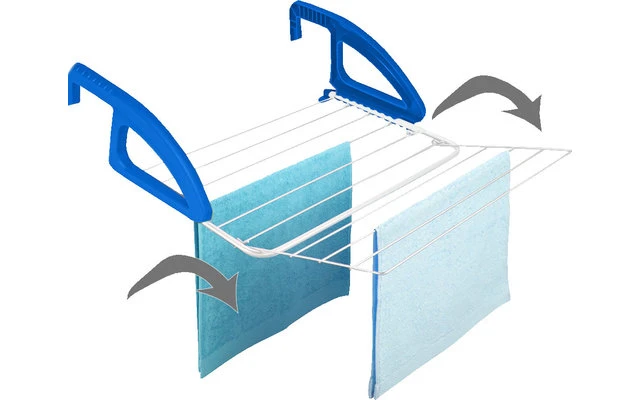 Metaltex Bries Chauffage Et Balcon Sèche-linge Bleu / Blanc 6 Metaltex Bries Chauffage Et Balcon Sèche-linge Bleu / Blanc – Image 4