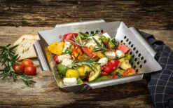 Grillfürst Panier à Légumes Acier Inoxydable 25 X 25 X 6 Cm