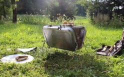 VW Collection T1 Bulli Grille De Caisse En Acier Inoxydable Pour Charbon De Bois -Cuisine Extérieure Boutique 392986 2857919