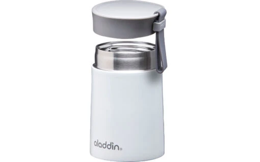 Aladdin Enjoy Thermavav Lunch Gobelet Isotherme En Acier Inoxydable 0,4 Litre Blanc