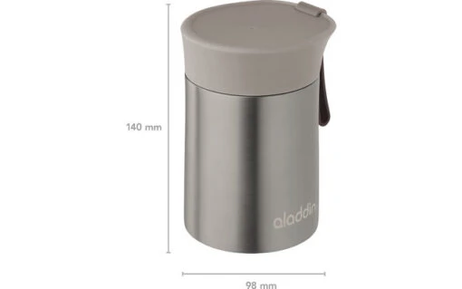 Aladdin Enjoy Thermavav Lunch Gobelet Isotherme En Acier Inoxydable 0,4 Litre Blanc – Image 7