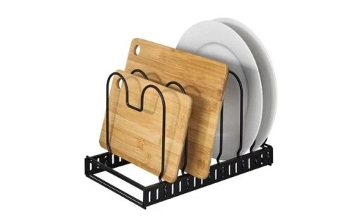Support Pour Couvercles Et Poêles Wenko Support De Vaisselle Extensible Pour Couvercles Et Poêles – Image 2