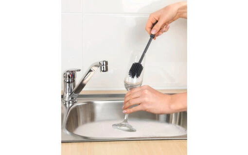 Brosse à Vaisselle Wenko En Silicone 25 Cm Gris – Image 3