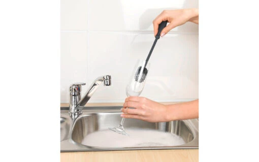 Brosse à Vaisselle Wenko En Silicone 25 Cm Gris – Image 6