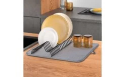 Metaltex Dry-Tex égouttoir 2 En 1 Avec Tapis Microfibre Noir -Cuisine Extérieure Boutique 497090 3367256