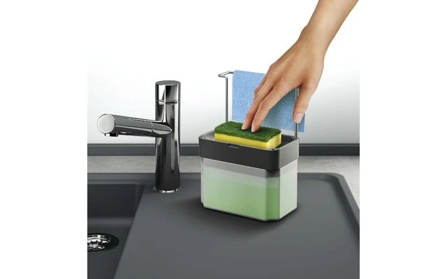 Metaltex Sponge-Tex Distributeur De Savon 0.75 Litre Gris 4 Metaltex Sponge-Tex Distributeur De Savon 0.75 Litre Gris – Image 2