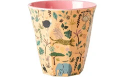 Rice Medium Melamin Tasses Multi 6 Pièces Rose Avec Motifs