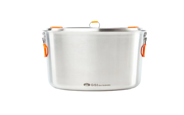 GSI Glacier Base Set De Casseroles L En Acier Inoxydable 3 GSI Glacier Base Set De Casseroles L En Acier Inoxydable