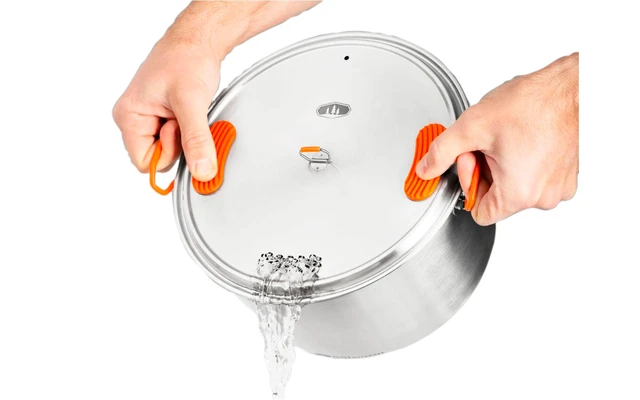 GSI Glacier Base Set De Casseroles L En Acier Inoxydable 5 GSI Glacier Base Set De Casseroles L En Acier Inoxydable – Image 3