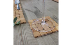 Westmark Dessous De Verre Mosaïque En Bambou 4 Pièces 10 X 10 Cm