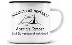 Just Camper Tasse En émail Personne N'est Parfait
