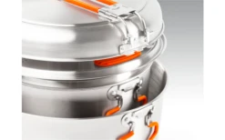 GSI Glacier Acier Inoxydable Base Camper Set De Cuisine 6 Pièces Large -Cuisine Extérieure Boutique 648942 4582095