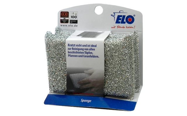 Elo Eponge à Vaisselle Sponge Set De 2 Pièces Argenté 3 Elo Eponge à Vaisselle Sponge Set De 2 Pièces Argenté