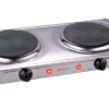 Alpina Plaque De Cuisson électrique Avec 2 Brûleurs 230 V Argent/noir -Cuisine Extérieure Boutique 684468 4853912