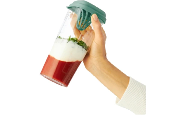 Rotho Loft Shaker 5 In 1 Gourde 1 Litre Vert Mistletoe 5 Rotho Loft Shaker 5 In 1 Gourde 1 Litre Vert Mistletoe – Image 3