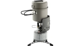 Optimus Elektra Black Edition Système De Cuisson Réchaud à Gaz Set De Cuisson 5 Pièces