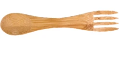 Origin Outdoors Couverts Spork En Bambou 2 En 1 Cuillère Et Fourchette Beige