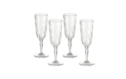 Omada, Set De 4 Flûtes à Champagne 0,17 L
